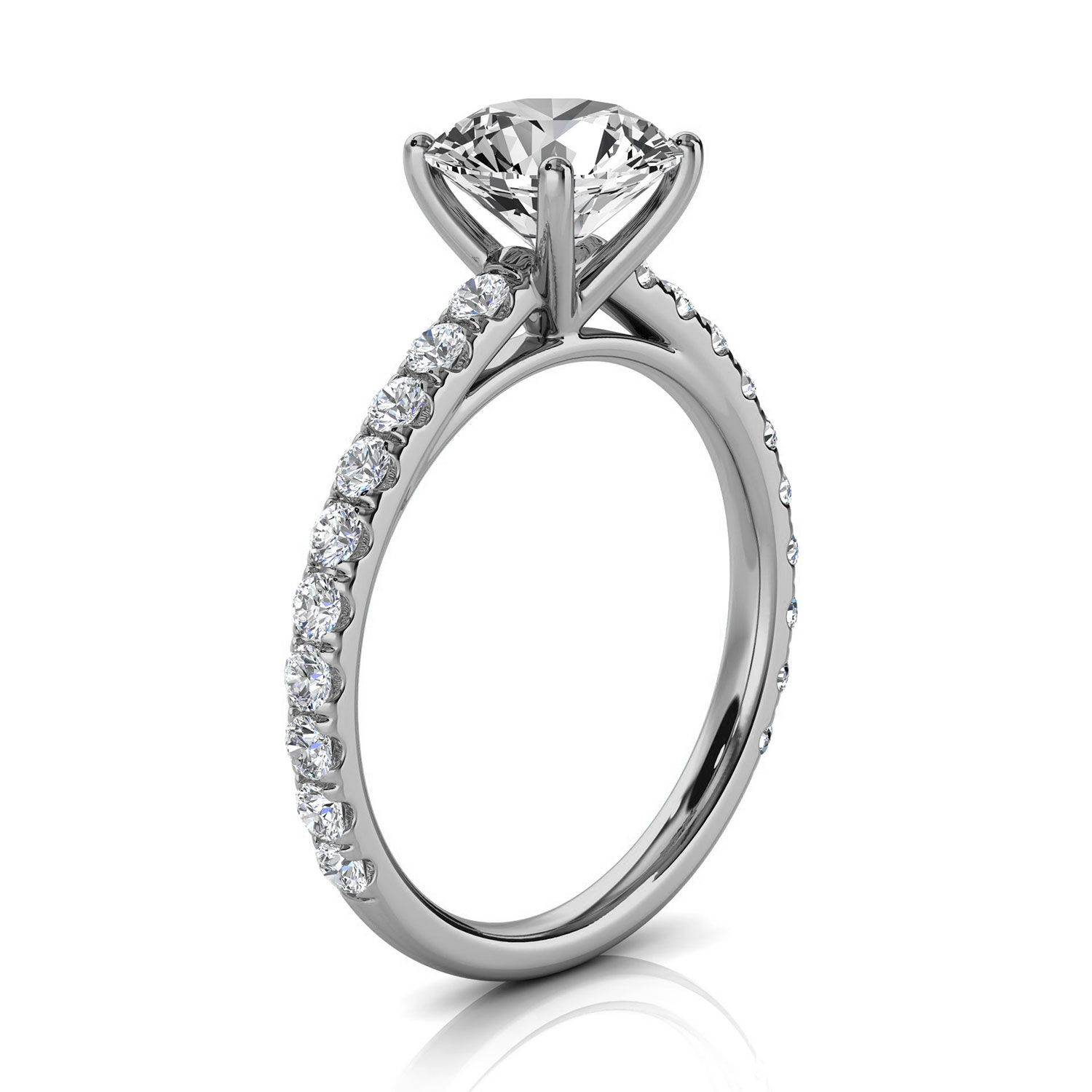 14K White Gold Tamar Lab Grown Diamond Ring (1/2 ct. tw)